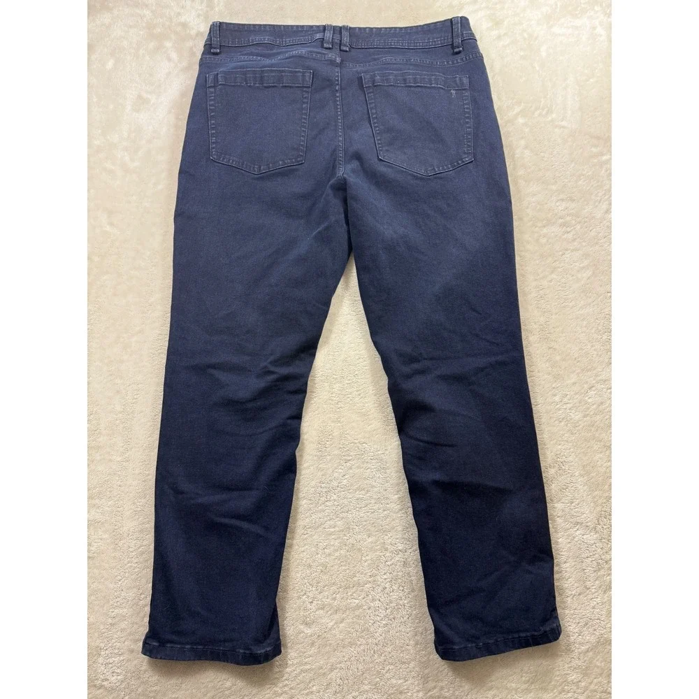 The Perfect Jean Mens Slim Thick Dark Blue Denim Jeans 36x28 Meas: 36x27